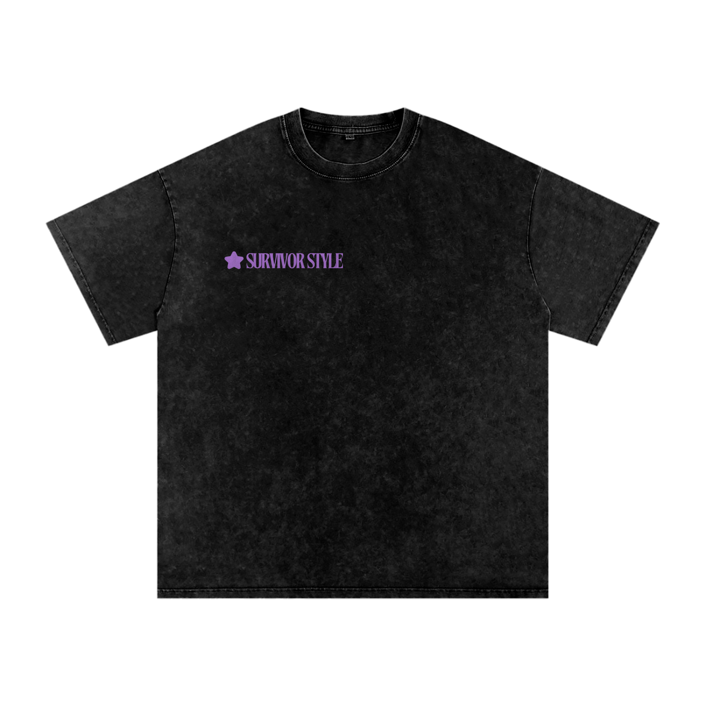 Pink Orchid - Acid Wash Oversize Tee - Maturation